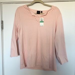 Rafaella rose Pink top size large